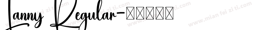 Lanny Regular字体转换
